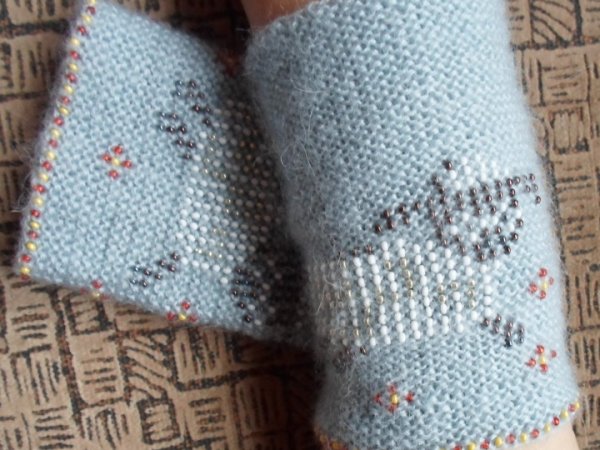 Hand warmers "Baby Lamb" - Wristlets