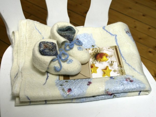 Silk clouds and snowflakes - Rugs & blankets