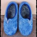 Slippers " Snow Queen & quot ;. - Shoes & slippers - felting