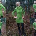 Green dress - Dresses - knitwork
