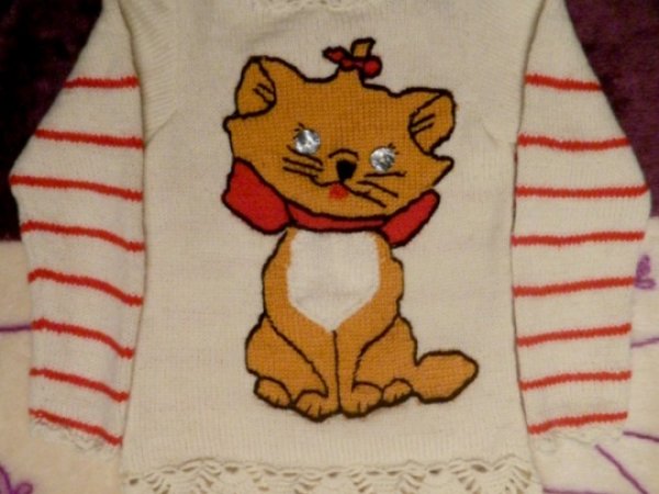 Sweater with a cat - Children clothes