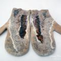 Mittens " latte " - Gloves & mittens - felting