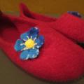 Violets my love - Shoes & slippers - felting