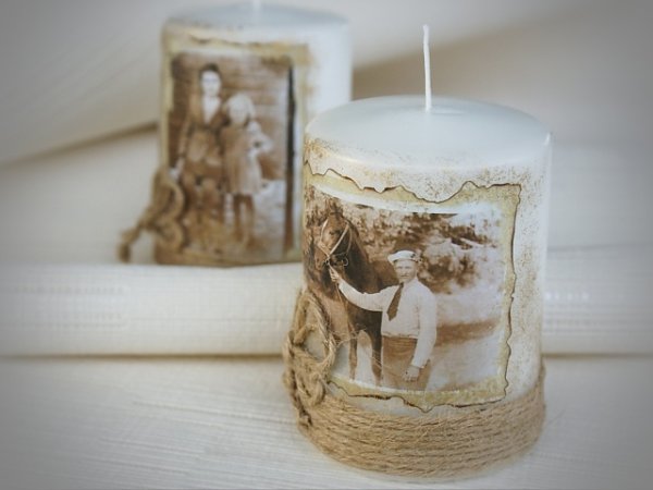 Candle " retro " 3