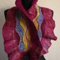 burgundy color - Scarves & shawls - felting