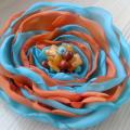 Brooch colorful fabric - Accessory - sewing