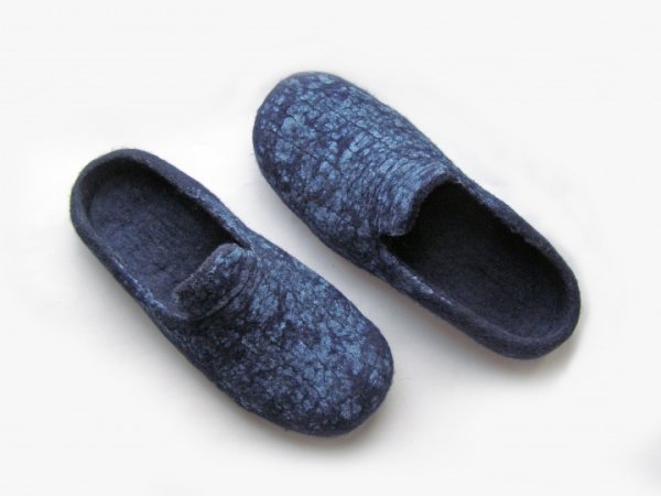Veltos šlepetės Mėlynas linas 2