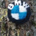 BMW badge - Pendants - felting