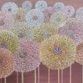 Summer powder puffs 90x35 - Oil painting - drawing