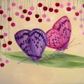 Butterflies 30x35 - Oil painting - drawing