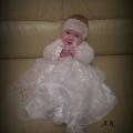 Knitted christening gown - Baptism clothes - knitwork