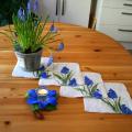 Napkins ,, ,, Traubenhyazinthe - Tablecloths & napkins - felting