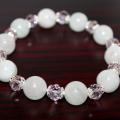 Rose quartz bracelet - Bracelets - beadwork
