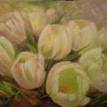 Bouquet of Tulips - Oil painting - drawing