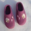 Lilac ... - Shoes & slippers - felting