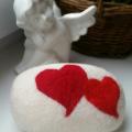 " Hearts " - For interior - felting