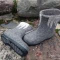 Felt shoes " Varvekliukas " - Shoes & slippers - felting