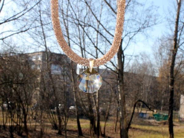 Brown necklace (tow) handiwork 2