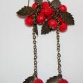 Berries - Earrings - beadwork