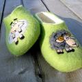 The spring lamb - Shoes & slippers - felting