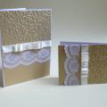 Gold + lace .. - Postcard - making