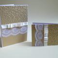 Gold + lace .. - Postcard - making