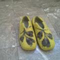 yellow - Shoes & slippers - felting