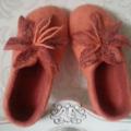 Felt 2015. Peach - Shoes & slippers - felting