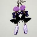 Butterflies 3 - Earrings - beadwork