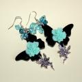 Butterflies 7 - Earrings - beadwork