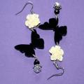 Butterflies 11 - Earrings - beadwork