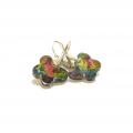 Swarovski butterflies - Earrings - beadwork