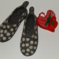 Felt tapkutes girls and women - Shoes & slippers - felting