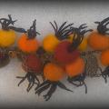 " the rose berries " - Bracelets - felting