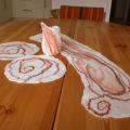 Caramel wave - Tablecloths & napkins - felting