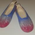 Tapkutes feminine, warm and cozy - Shoes & slippers - felting