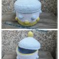Crocheted box " Bubble " - Lace - needlework