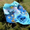 The black cat was in the yard ... - Scarves & shawls - felting