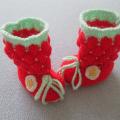 SMALL Strawberry tapuliukai - Socks - knitwork