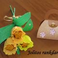 Tulips (sweets) bouquet and handbag (freebie) - Floristics - making