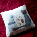 Pillows Katiniukai - Blankets & pillows - felting