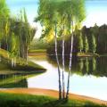 Druskininkai piece - Oil painting - drawing