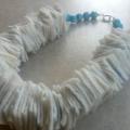 Beads ,, White & # 039; & # 039; - Necklaces - felting