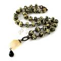 Beads " mottled " - Necklace - beadwork