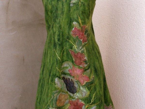 Suknytė ,, Green ,, blooms - Dresses