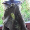 felting processes mossy country - Wraps & cloaks - felting