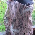 felting processes spidery country 2 - Wraps & cloaks - felting