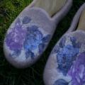 " decoupage " - Shoes & slippers - felting