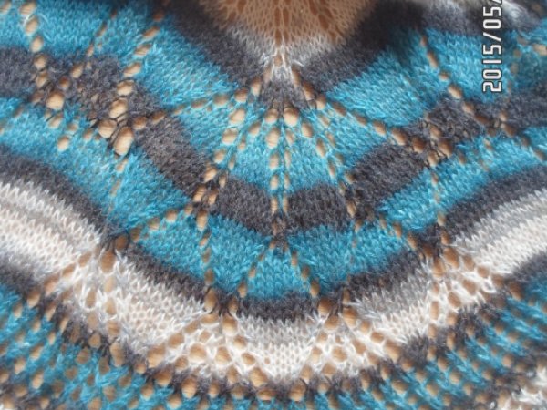 Knitted mandala dress for a girl 2