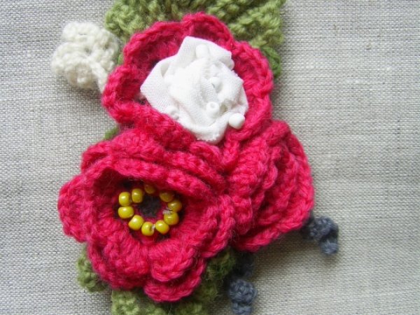 Brooch " Rose " - Brooches